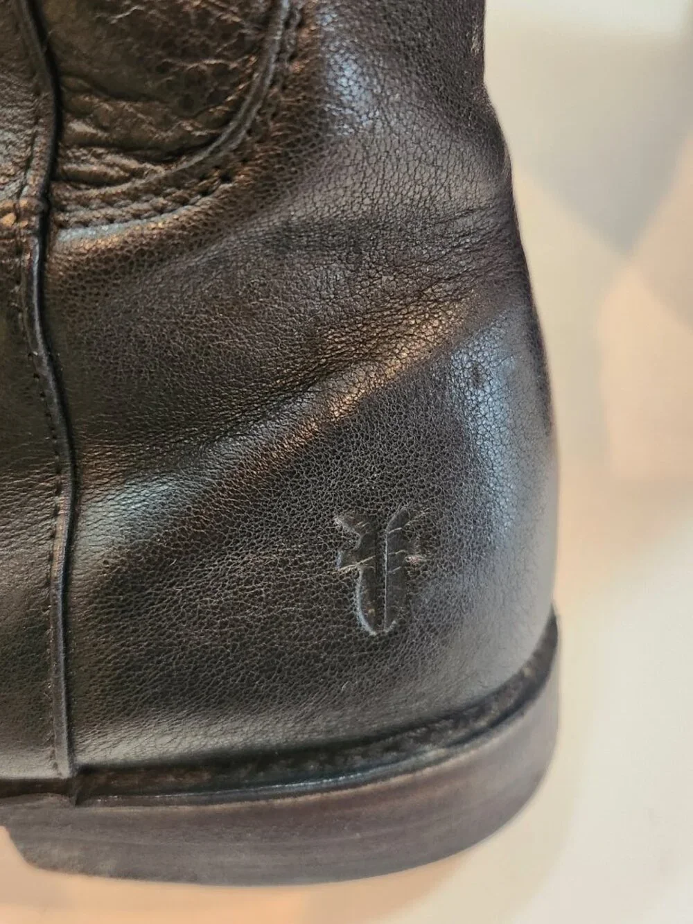 Frye Paige Black Leather Tall Riding Boots Women's Size 6.5 Equestrian